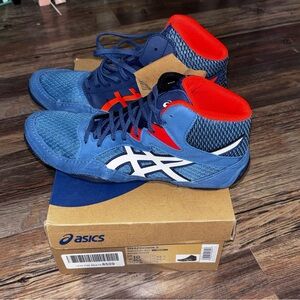 New Asics Snapdown 3 Men's Azure White Wresting Boots Trainers Size 10 Shoes